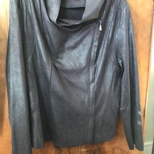 Calvin Klein drape moto jacket -XL